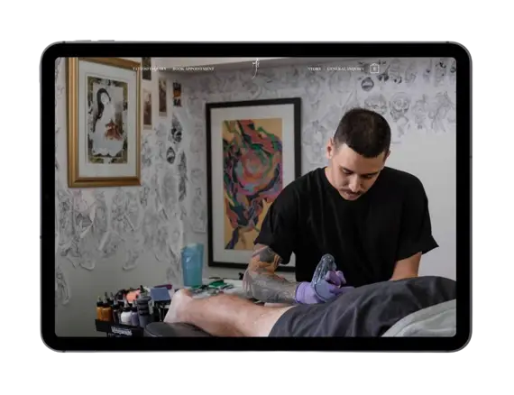 Akos Tattoo website image